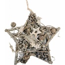 Vianočná drevená hviezda Whitewood 25 cm