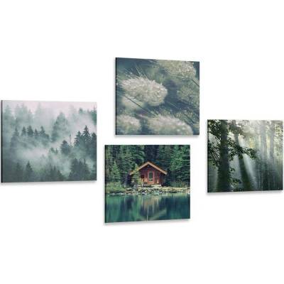 Set obrazů přírodní krásy - 4x 40x40