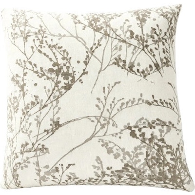 SoleVito vankúš Silence Taupe Blume hnedý kvetinový 45x45