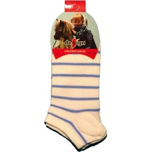 Design Socks Kotníkové ponožky bílé s proužkem