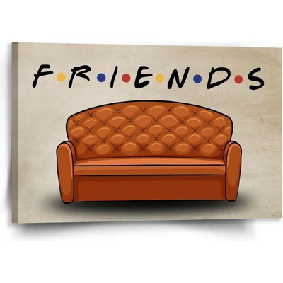 Sablio Obraz Seriál přátelé FRIENDS Gauč - 120x80 cm