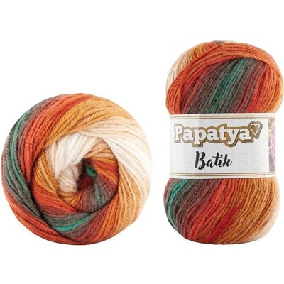 Kamgarn Příze Papatya Batik 554-33