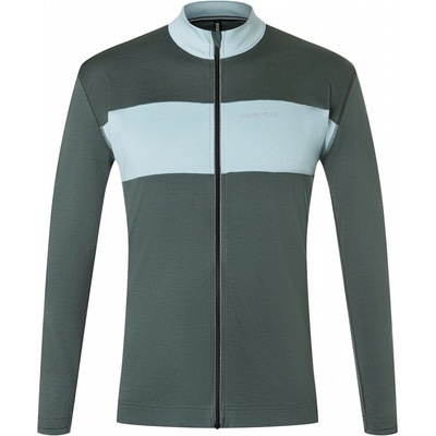 super.natural Gravier LS Jersey urban chic/cloud blue pánský