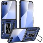Gigapack Samsung Z Flip8 / Z Flip7 GIGAPACK Defender силиконов калъф за телефон, удароустойчив, с магнитно затваряне, ТЪМНОСИНЬО (GP-193195)