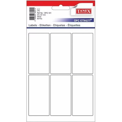 Etikety v sáčku 34 x 67 mm 60 ks - OFC-121 – Zboží Dáma