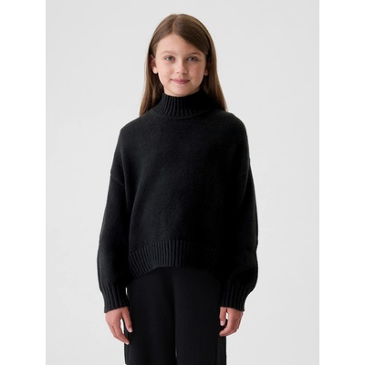 GAP detský oversize sveter CashSoft Čierna