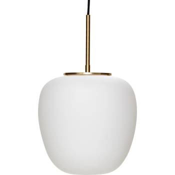 Hübsch Висяща лампа Hübsch стъклена 30 см бяла (990723)