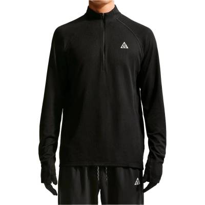 Nike Мъжка спортна тениска Nike ACG Dri-Fit Trail Midlayer Half Zip Running shirt - Black / Black / Summit White - размер XL (216-9113-0114)
