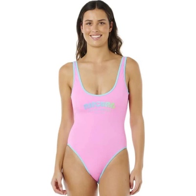 Rip Curl Бански костюм Rip curl Surf Puff swimsuit - Pink (Light Pink)