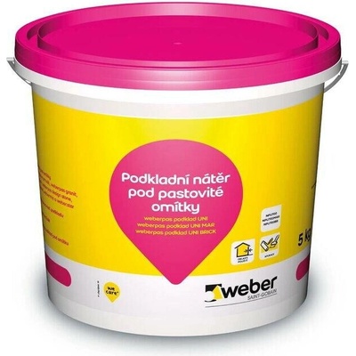 Nátěr podkladový weber pas Uni bílý – 5 kg