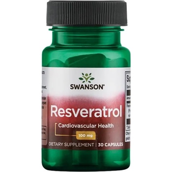 Swanson Resveratrol, 100 mg, 30 капсули, Swanson (SWU283)