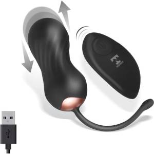 Tardenoche Shove Thrusting and Vibrating Egg with Remote Control Black