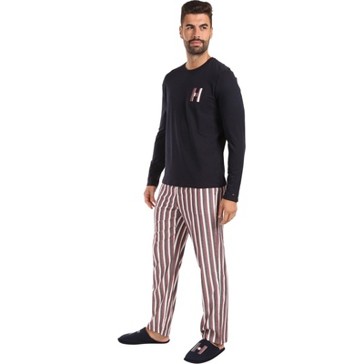 Tommy Hilfiger Мъжка пижама Tommy Hilfiger с пантофи многоцветна в подаръчна опаковка Tommy Hilfiger | Mnogotsveten | МЪЖЕ | M