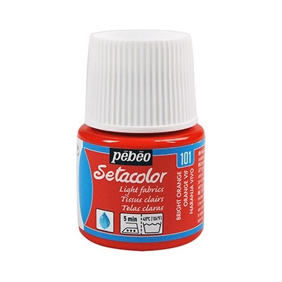 Farby na textil Pebeo Setacolor Light Fabrics 45 ml 101 Vivid Orange