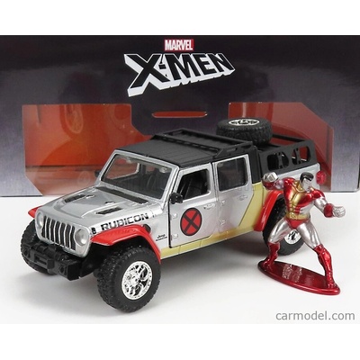 Jada Jeep Gladiator Pick-up 2021 With X-men Figure Silver 1:32