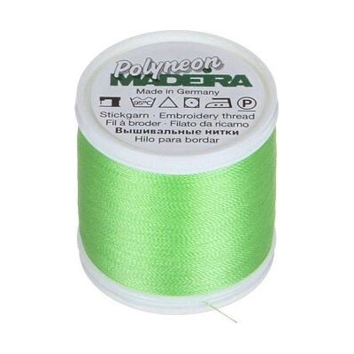 Vyšívací nitě PES Madeira Polyneon (400m) barva 1748 lime green