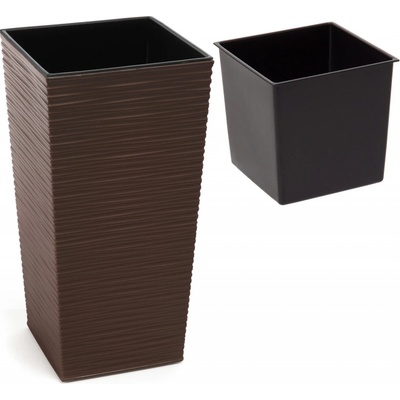 Lamela Květináč Finezja Dluto 250 x 250 mm mokka