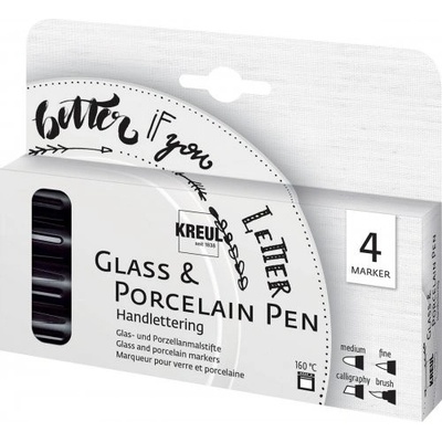 Kreul Sada fixů na porcelán a sklo HANDLETTERING 4 ks – Zbozi.Blesk.cz