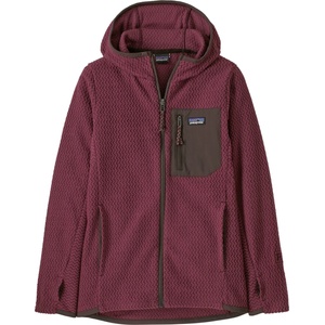 Patagonia Детско поларено яке Patagonia Kid's R1 Air Full-Zip Hoody Fleece jacket - Berry Fig (703-4108-1312)