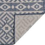 Pure Line Home Градински плоскотъкан килим Tribal, сини шевици