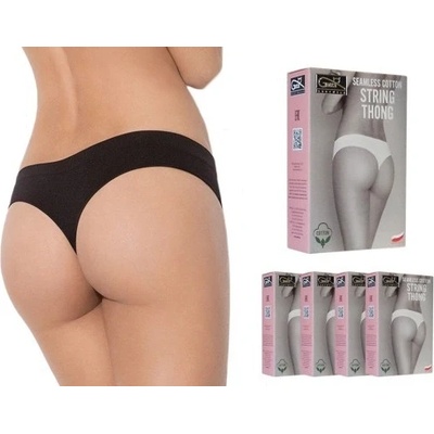 Gatta kalhotky Seamless Cotton Mini Bikini černá
