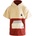 Wave Hawaii Детско пончо за сърф Wave hawaii Kid's Poncho Dunas Surf poncho - Beige / Bordeaux - размер XS (750-2940-0111)