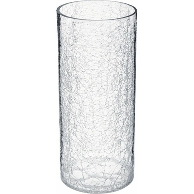 Atmosphera Sklenená váza, motív praskania, 30 cm