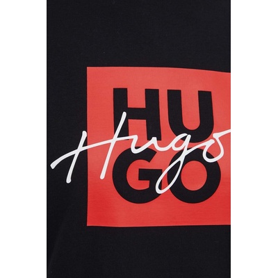 HUGO Памучна тениска HUGO Dashire_3 (50485373)