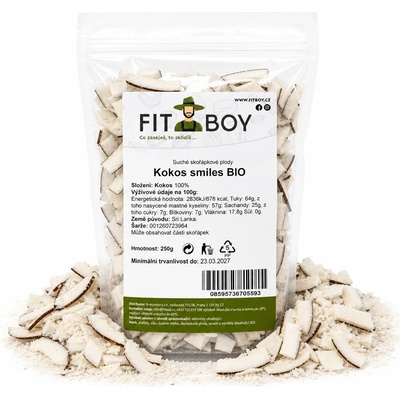 FITBOY Kokos smiles BIO 250 g