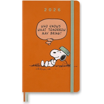 Moleskine Peanuts A5 týdenní 2026 oranžový – Zboží Živě