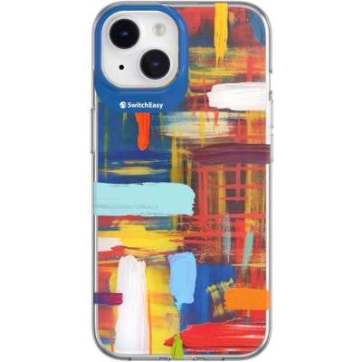SwitchEasy Artist Impasto Case - дизайнерски хибриден удароустойчив кейс за iPhone 14 (шарен)