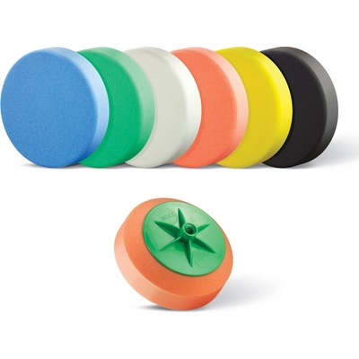 BOLL Houbička na leštění na závit M14 150mm středně tvrdá žlutá