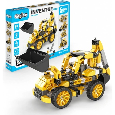 Engino INVENTOR MECHANICS bagr s 5 bonusovými modely