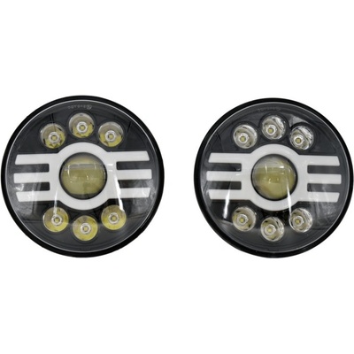 Súprava 7" LED svetlometov, Čierna, Jeep Wrangler JK, TJ, CJ's, serie XBS, Cateye