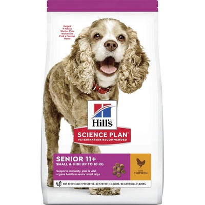 Hills Science Plan Senior 11+ Small & Mini kuracie 1,5 kg