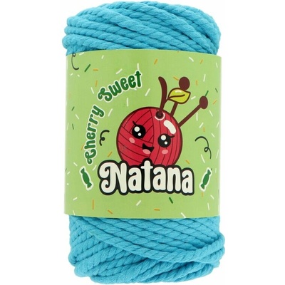 Natana Cherry Sweet rope macrame provázek 45 tyrkysový