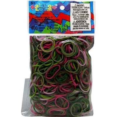 RAINBOW LOOM Original gumičky 600 kusov dievčenský maskáčový mix