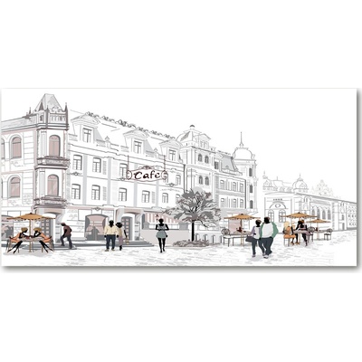 Moderný foto obraz na stenu staré mesto 100x50 cm
