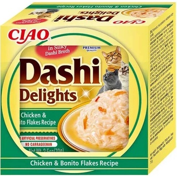 Dashi Delights kura a vločky z tuňák. pruh. 70 g