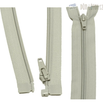YKK Zips špirálový deliteľný šedobéžový 40 cm
