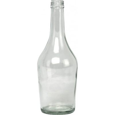 Fľaša na alkohol sklo 500ml, SLIVOVICA hranatá, uzáver na závit Kláštorná KLC