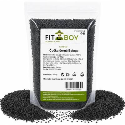 Fitboy Čočka černá Beluga 1 kg