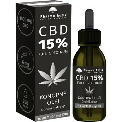 Pharma Activ CBD 15% konopný olej 1500 mg 10 ml