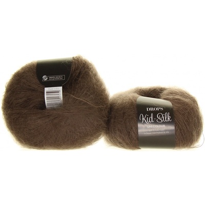 Drops Kid-Silk 15 tmavě hnědá