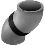 Heatpex Коляно HEATPEX Aria Aduro 45 градуса 125mm (ADR-45-125)