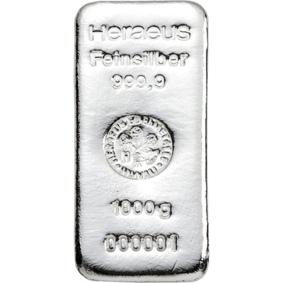 Heraeus SA strieborná tehlička 1000 g