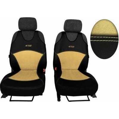 Autopoťah Pok-Ter Alcantara Activ Sport béžové B