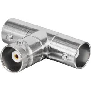 DeTech Конектор DeTech, BNC F - 2xBNC F, 10бр. - 17173