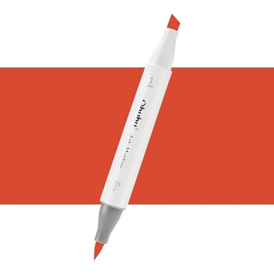 Lihová fixa OHUHU oboustranná Brush & Chisel, Lipstick Orange (YR180)