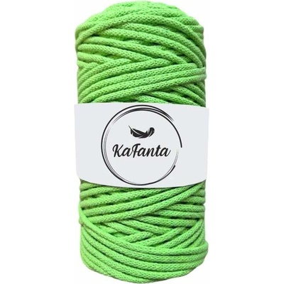 Bavlnená šnúra KaFanta 3 mm - žiarivo zelená